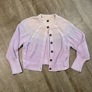 Universal Thread Light Purple Button-Up Cardigan
